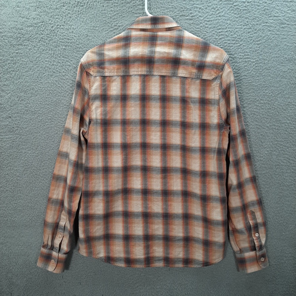 Threads 4 Thought Shirt Adult Medium Multicolor Plaid 100% Organic Cotton Preppy - Picture 2 of 8